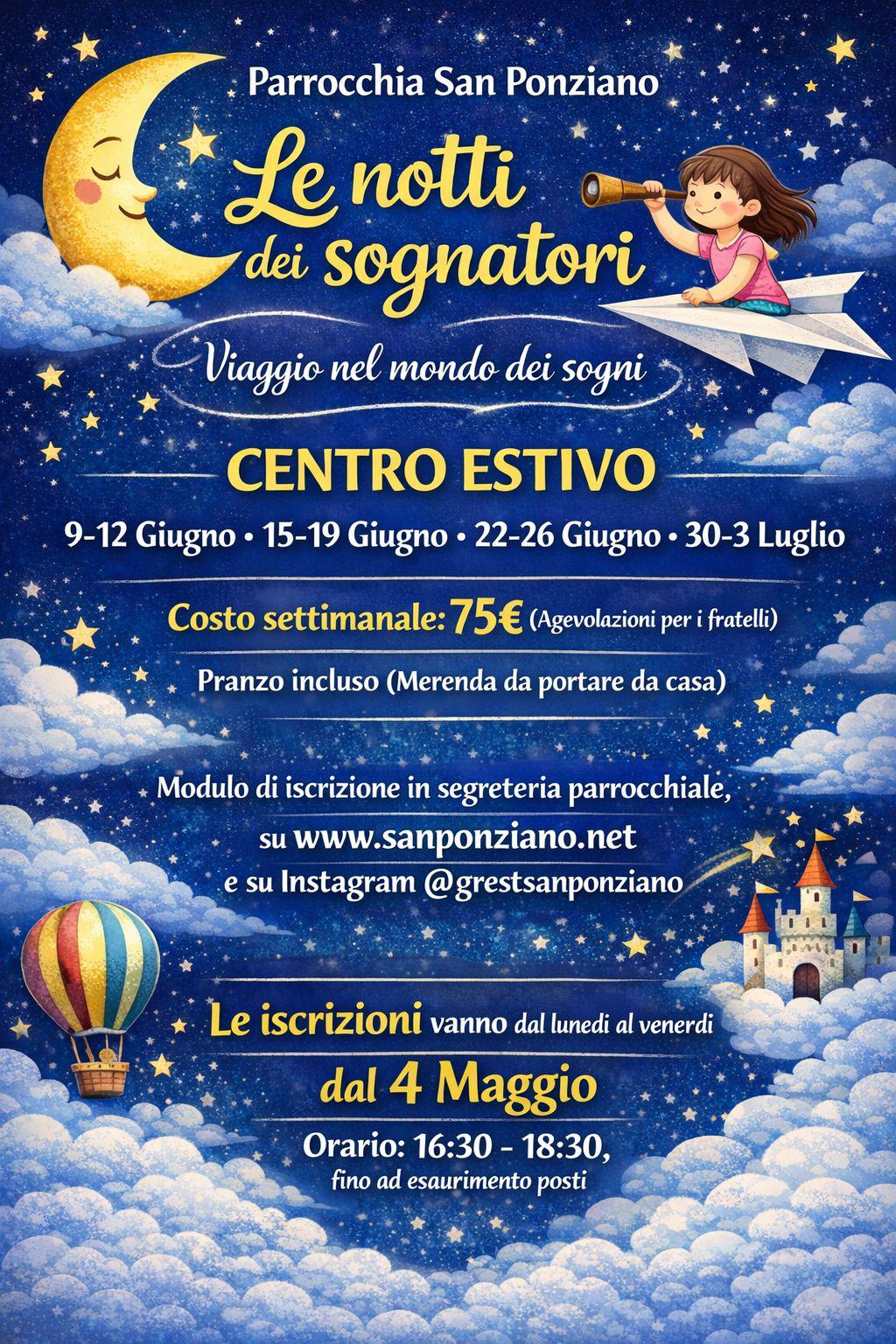 Locandina Centro estivo 2026