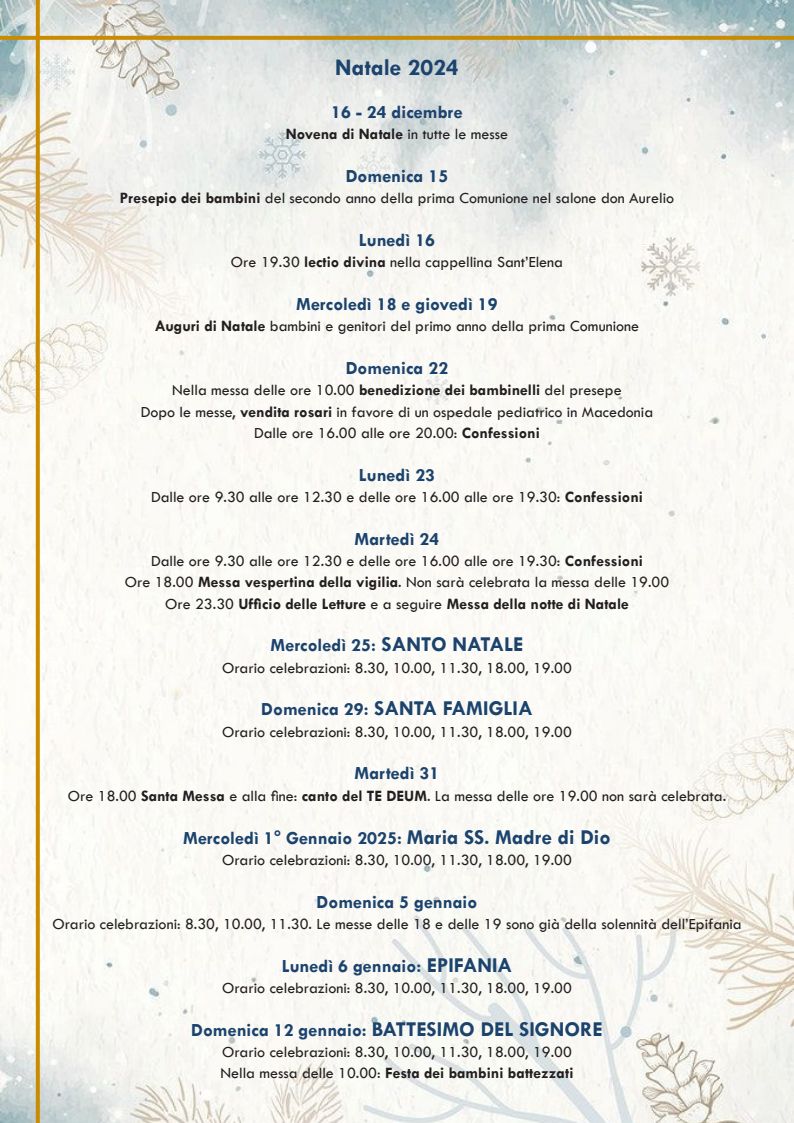 Locandina Natale 2024