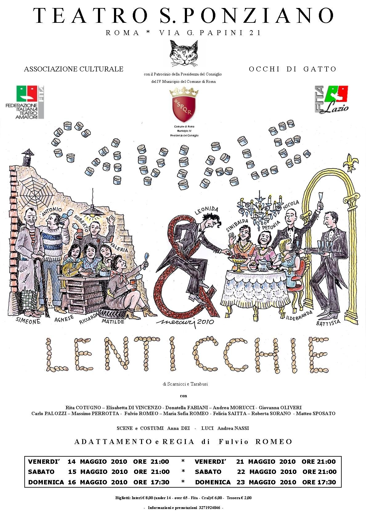 locandina spettacolo Caviale e Lenticchie