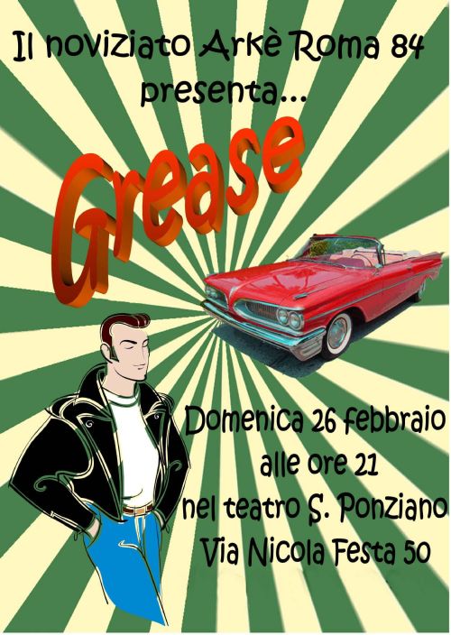 Locandina spettacolo Grease Locandina spettacolo Grease